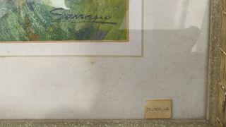 Pareja de óleos decorativos