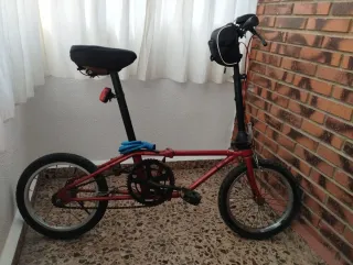 Bicicleta Plegable Roja