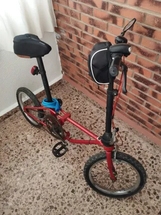 Bicicleta Plegable Roja