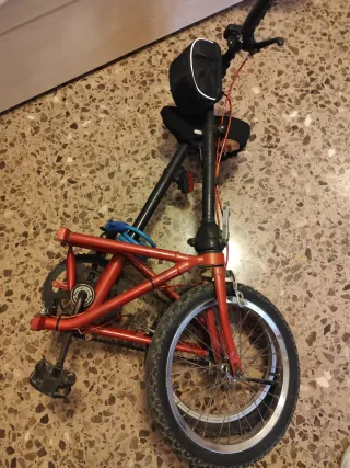 Bicicleta Plegable Roja