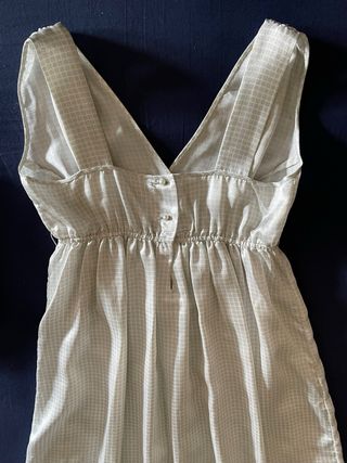 Camisón satén gris perla