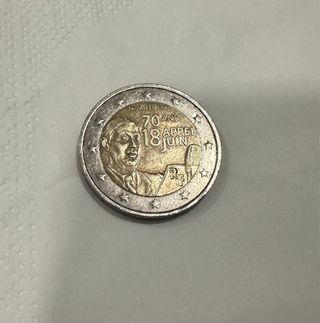 Moneda 2€ Francia 70 Años Appel 18 Juin 2010
