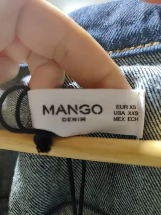 Cazadora vaquera Mango Talla XS