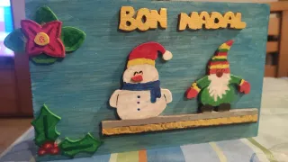 Obra de arte navideña artesana