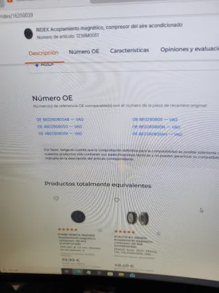 Acoplamiento Magnético A/A Audi