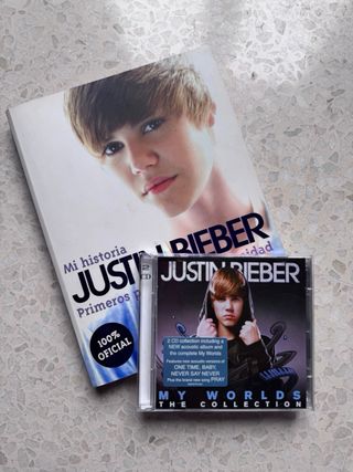 Justin Bieber Libro Mi historia + 2 CDs
