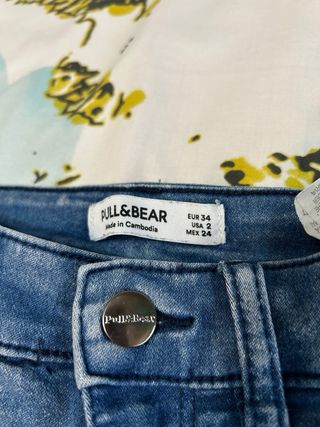Pantalones vaqueros Pull&Bear azules