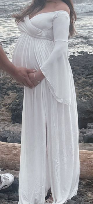 Vestido premama para sesion de fotos