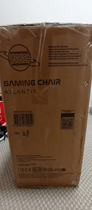 Silla Gamer NASA Atlantis Negra/Azul