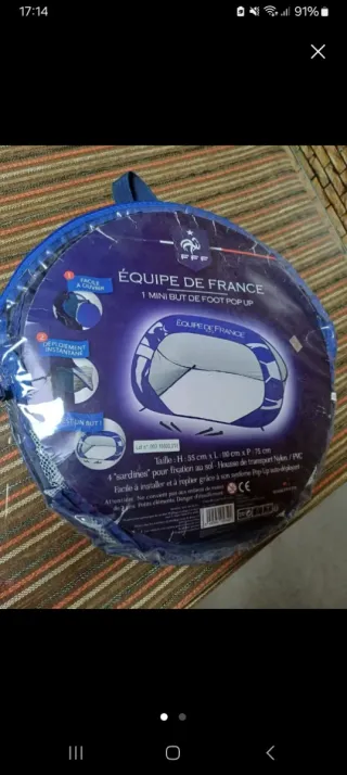 Portería fútbol portátil Équipe de France