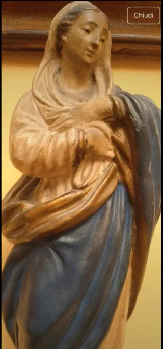 Scultura Madonna terracotta