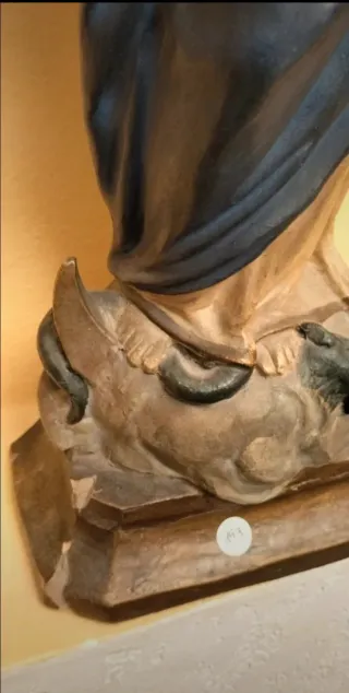 Scultura Madonna terracotta