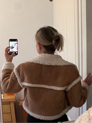 Chaqueta Abercrombie & Fitch borrego XS