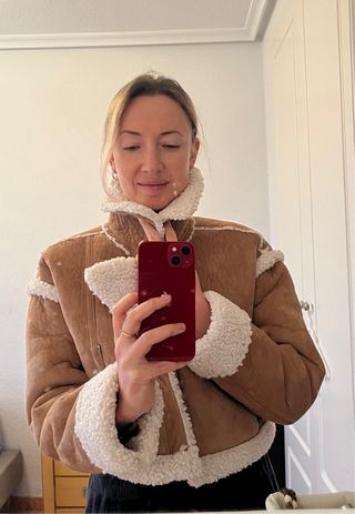 Chaqueta Abercrombie & Fitch borrego XS