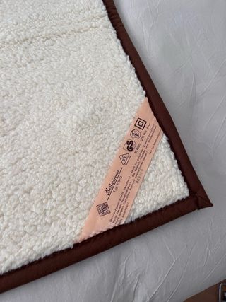 Manta Eléctrica Lana Beige/Marrón