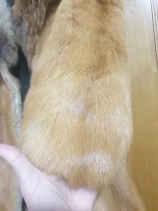 Abrigo de piel de zorro