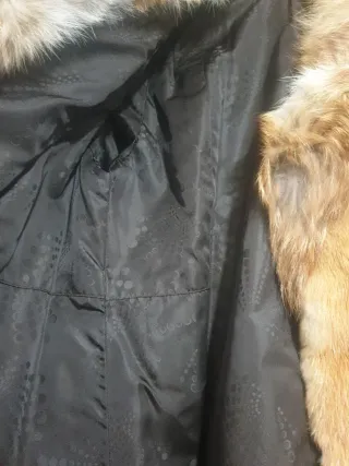 Abrigo de piel de zorro