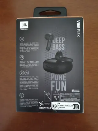 Auriculares JBL Vibe Flex Perfect Fit Negros