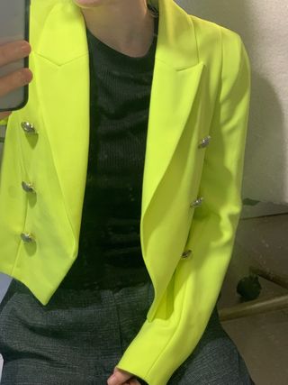 Chaqueta River Island Neón