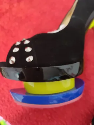 Zapatos tacón plataforma negros talla 36