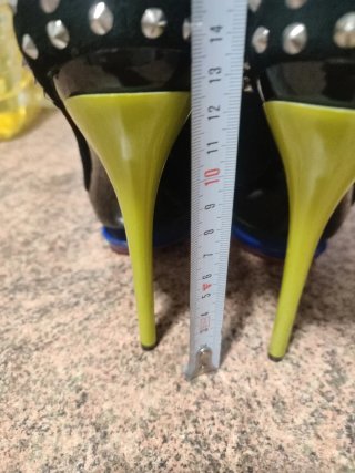Zapatos tacón plataforma negros talla 36