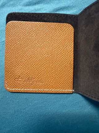 Porta carte Hermès in pelle marrone