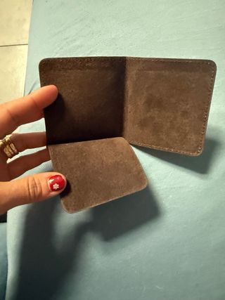 Porta carte Hermès in pelle marrone