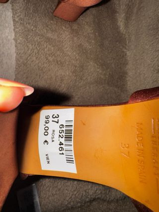 Tacones Marrones de Satén