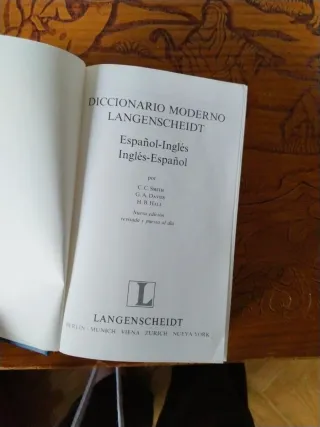 Diccionario Inglés Español, tapa dura