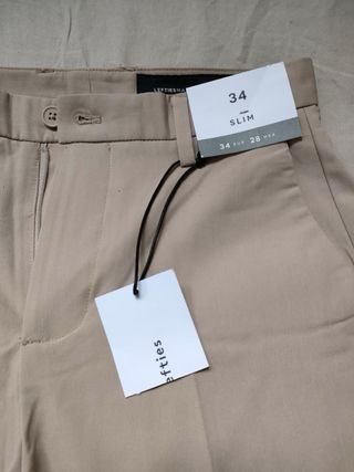 Pantalón Chino Lefties Slim Fit Beige Hombre