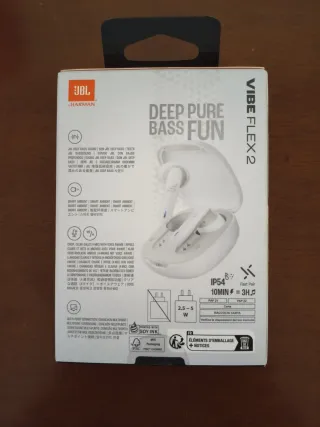 Auriculares JBL Vibe Flex 2 Perfect Fit Blancos
