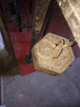 BILANCIA BASCULA VINTAGE COMPLETA DI PESI E FUNZIO