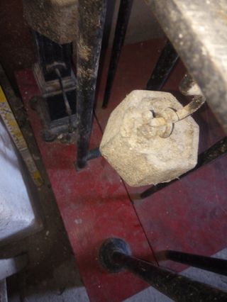 BILANCIA BASCULA VINTAGE COMPLETA DI PESI E FUNZIO