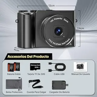 Cámara Digital 4K 64MP Nueva. A estrenar.