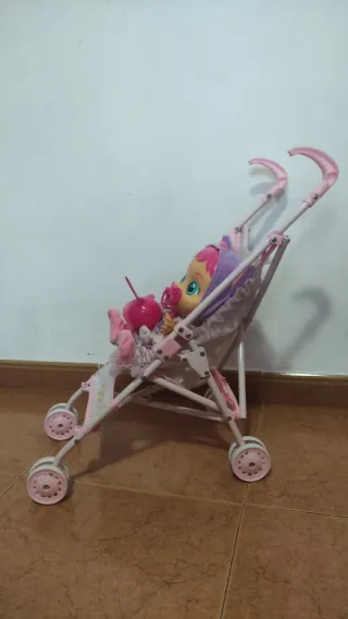 Bebe Lloron Katie y carrito