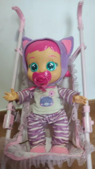 Bebe Lloron Katie y carrito