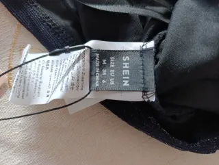 Shein Suéter Negro Brillante Talla S