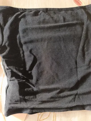 Shein Suéter Negro Brillante Talla S