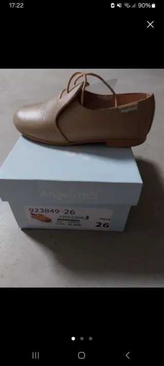 Zapatos Angelitos Niña Talla 26 Camel