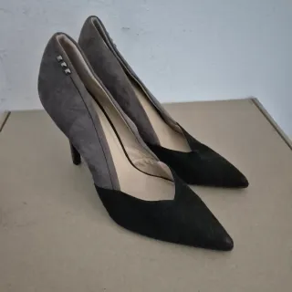 Zapatos tacón antelina NUEVOS