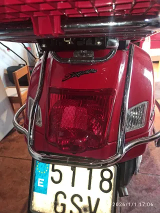 Defensas Cromadas Vespa GT Trasera