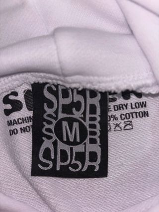 Felpa Spider bianca con strass