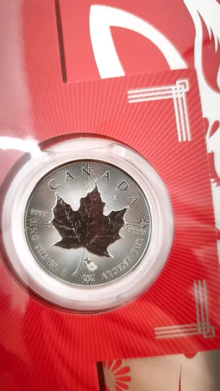 Moneda de Plata 1 Oz Hoja de Arce Year Of Rabbit