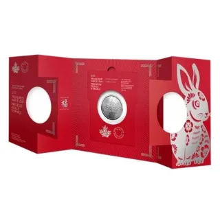 Moneda de Plata 1 Oz Hoja de Arce Year Of Rabbit