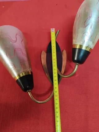 N.2 Applique Singola e Doppia design anni 70