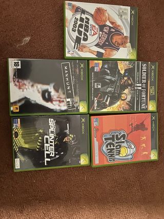 Lote 5 Juegos Xbox: Manhunt, Splinter Cell, Soldie