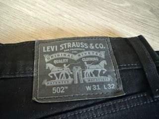 Pantalones Levi's Negros 502 W31 L 32