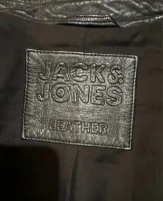 Chaqueta de piel Jack & Jones Talla M.