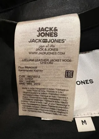 Chaqueta de piel Jack & Jones Talla M.