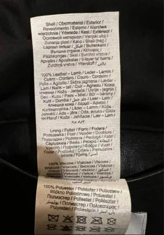 Chaqueta de piel Jack & Jones Talla M.